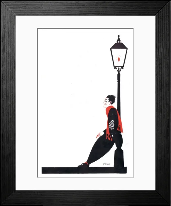 Framed Print : Sketch of an Apache by Nerman, London 1926 Framed Print : Sketch of an Apache by Nerman, London 1926