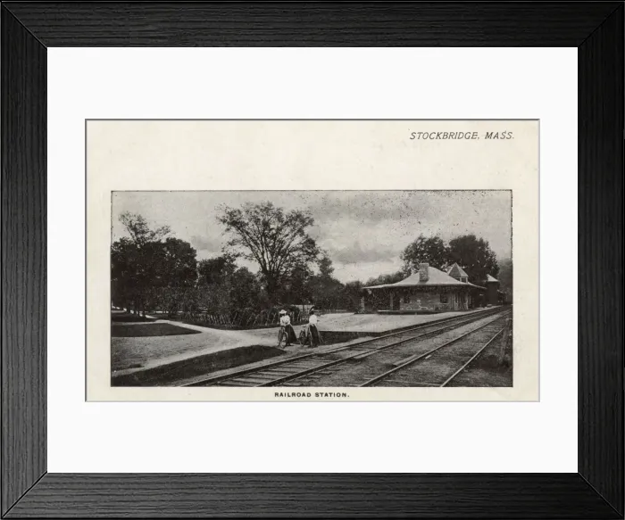 Framed Print : Stockbridge, Massachusetts - The Railroad Station Framed Print : Stockbridge, Massachusetts - The Railroad Station