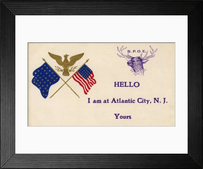Framed Print : Benefit and Protective Order of Elks - Atlantic City, N. J Framed Print : Benefit and Protective Order of Elks - Atlantic City, N. J