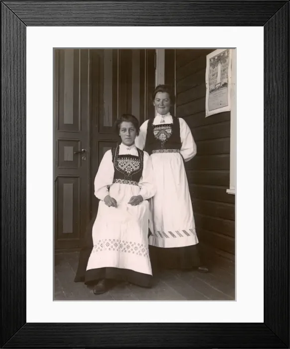 Framed Print : Women in national costume, Mundal, Norway Framed Print : Women in national costume, Mundal, Norway