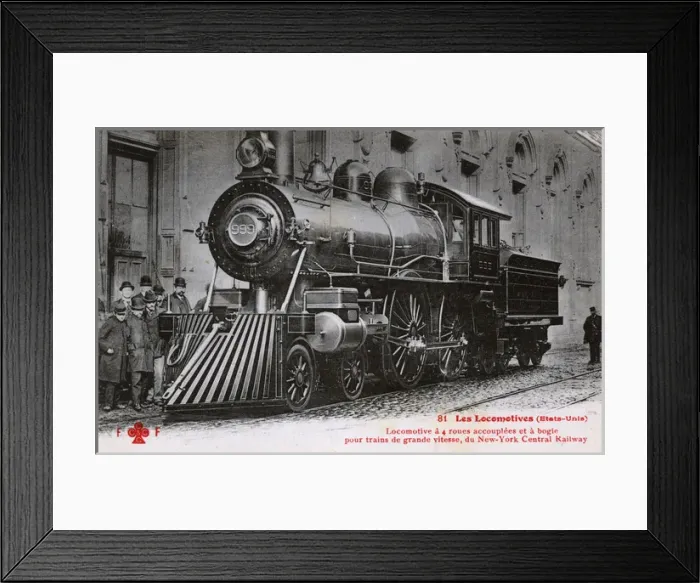 Framed Print : USA - Locomotive of the New York Central Railway Framed Print : USA - Locomotive of the New York Central Railway