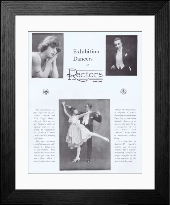Framed Print : Portraits of Davico Vincent and Peggy Harris, exhibition dan Framed Print : Portraits of Davico Vincent and Peggy Harris, exhibition dan