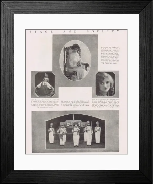 Framed Print : Stage and Society 1921 Framed Print : Stage and Society 1921