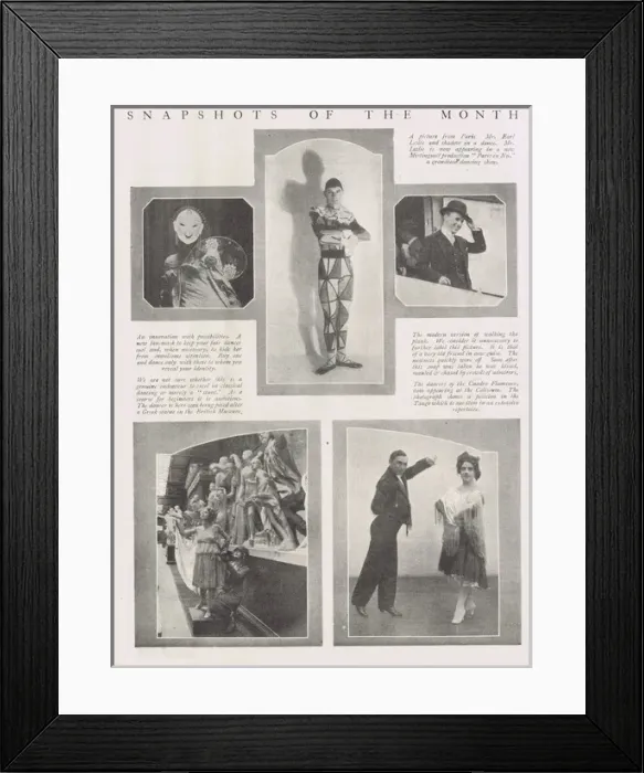 Framed Print : Snapshots of society, 1921 Framed Print : Snapshots of society, 1921