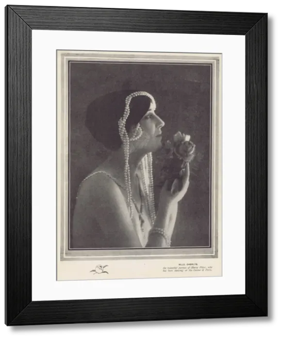 Framed Print : Portrait of the dancer Mlle Dherlys, Paris, 1921 Framed Print : Portrait of the dancer Mlle Dherlys, Paris, 1921