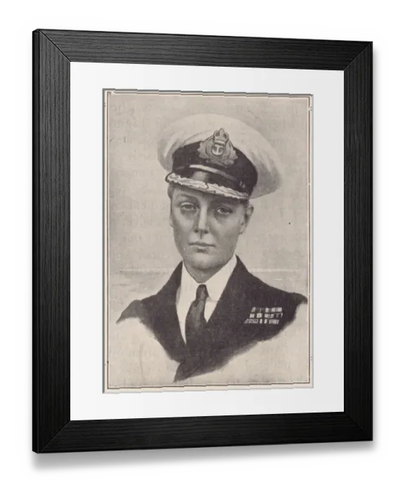 Framed Print : Sketch of David, Prince of Wales, 1921 Framed Print : Sketch of David, Prince of Wales, 1921