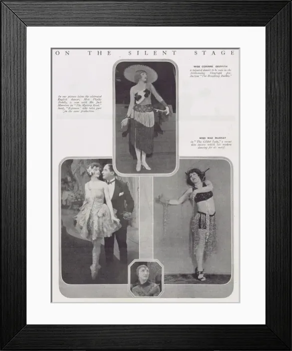 Framed Print : On the Silent Stage with Bedells and Morrison, Griffith Framed Print : On the Silent Stage with Bedells and Morrison, Griffith