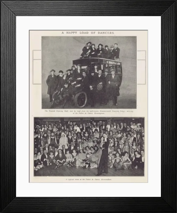 Framed Print : Trained dancing staff arriving at the Palais de Danse, Birmi Framed Print : Trained dancing staff arriving at the Palais de Danse, Birmi