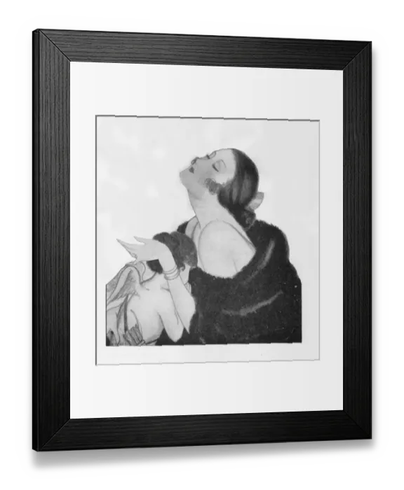 Framed Print : Art deco sketch by G. Peres Framed Print : Art deco sketch by G. Peres
