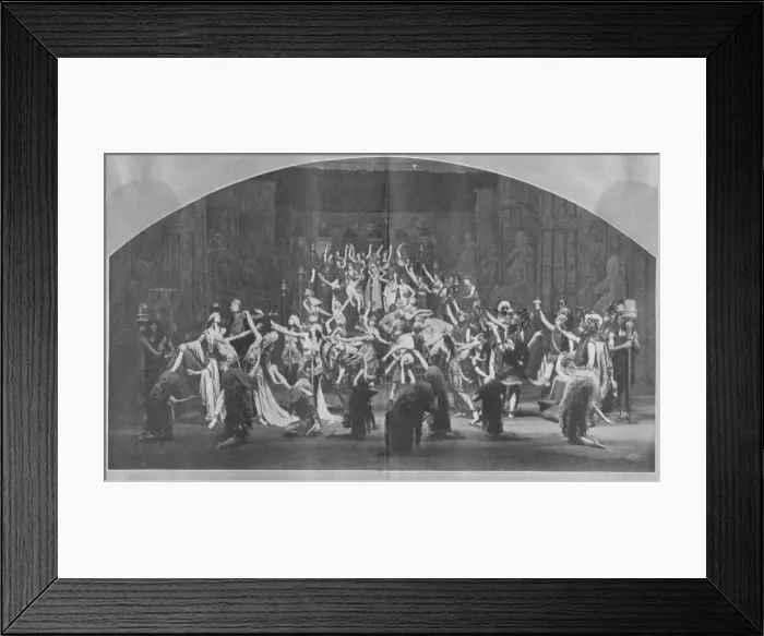 Framed Print : One of the settings from Oscar Asches latest production Cai Framed Print : One of the settings from Oscar Asches latest production Cai