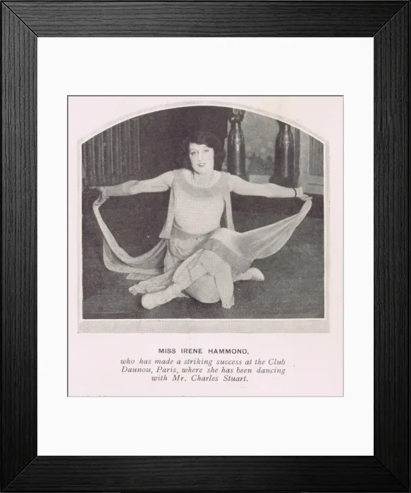 Framed Print : A portrait of the dancer Irene Hammond, Paris, 1922 Framed Print : A portrait of the dancer Irene Hammond, Paris, 1922