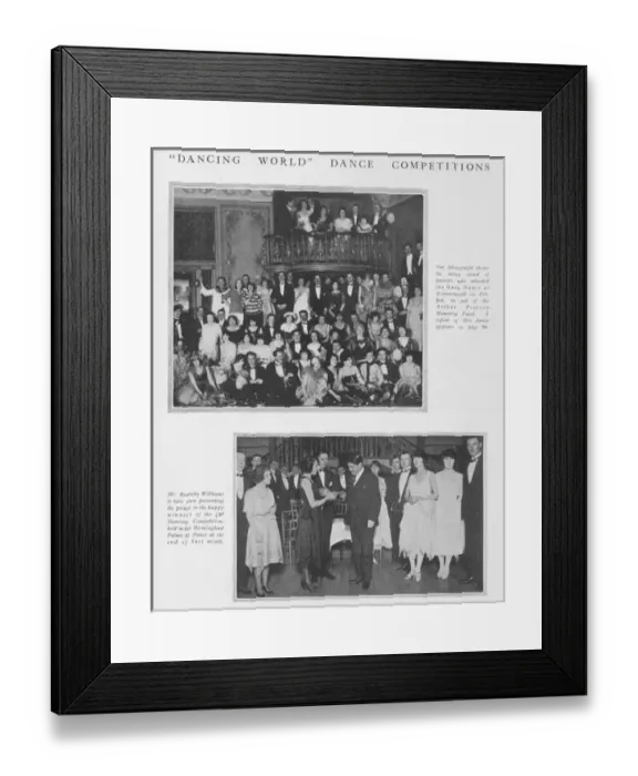 Framed Print : Guests at the gala dance in Bournemouth 3 February 1922 Framed Print : Guests at the gala dance in Bournemouth 3 February 1922