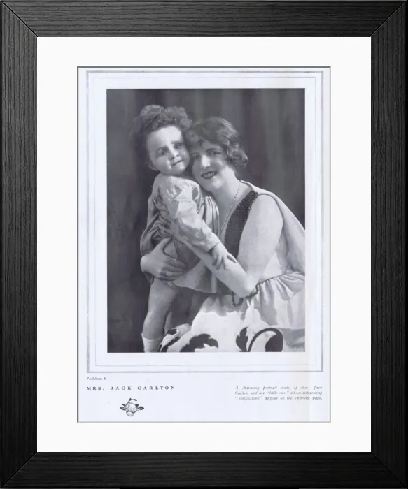 Framed Print : Portrait of the exhibition dancer Mrs Jack Carlton, London Framed Print : Portrait of the exhibition dancer Mrs Jack Carlton, London