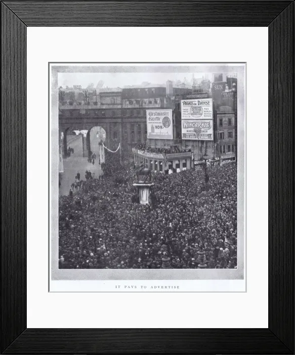 Framed Print : Photograph with the caption It Pays to Advertise Framed Print : Photograph with the caption It Pays to Advertise