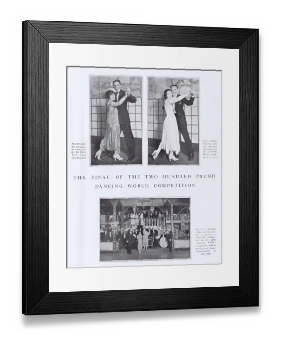 Framed Print : The final of the 200 Dancing World Competition, London, 192 Framed Print : The final of the 200 Dancing World Competition, London, 192