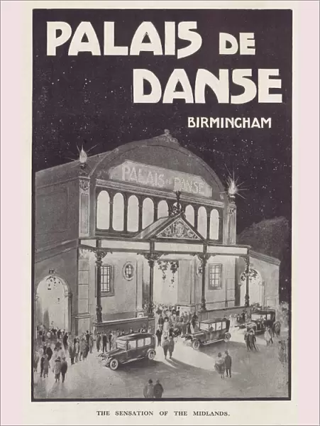 Advert for the Palais de Danse, Birmingham, 1921