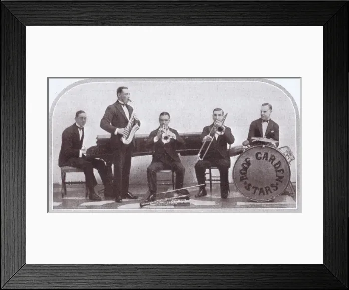 Framed Print : The Jazz Band The Roof Garden Stars Band Framed Print : The Jazz Band The Roof Garden Stars Band