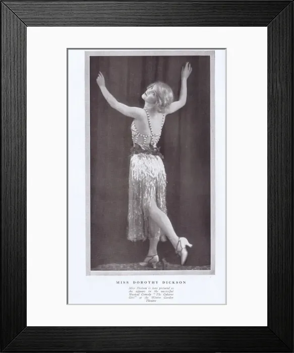 Framed Print : A portrait of the American dancer Dorothy Dickson Framed Print : A portrait of the American dancer Dorothy Dickson