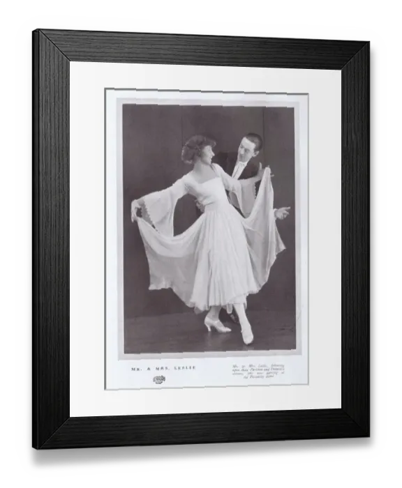 Framed Print : The exhibition dancers Mr & Mrs Leslie, London, 1922 Framed Print : The exhibition dancers Mr & Mrs Leslie, London, 1922