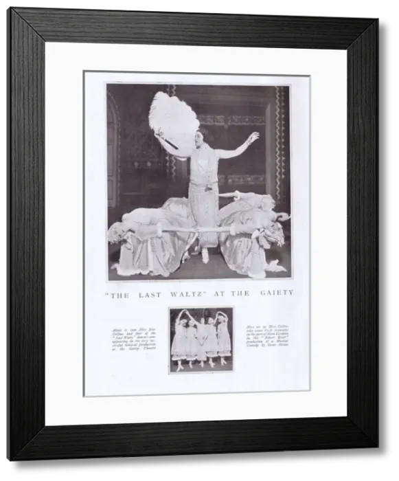 Framed Print : Two scenes from musical The Last Waltz at the Gaiety Theatre Framed Print : Two scenes from musical The Last Waltz at the Gaiety Theatre