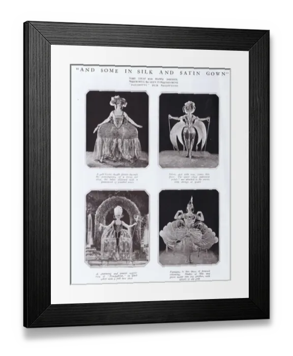 Framed Print : Four costumes designed by Natacha Rambova for Forbidden Frui Framed Print : Four costumes designed by Natacha Rambova for Forbidden Frui
