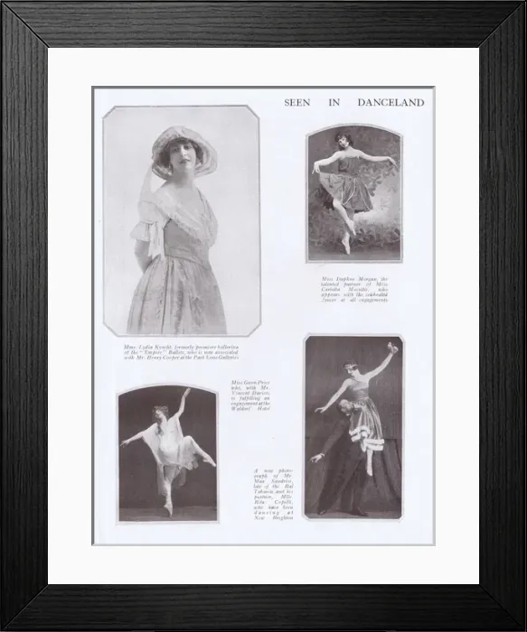 Framed Print : Seen in Danceland: Kyasht, Price, Morgan and Sandrisi and Co Framed Print : Seen in Danceland: Kyasht, Price, Morgan and Sandrisi and Co