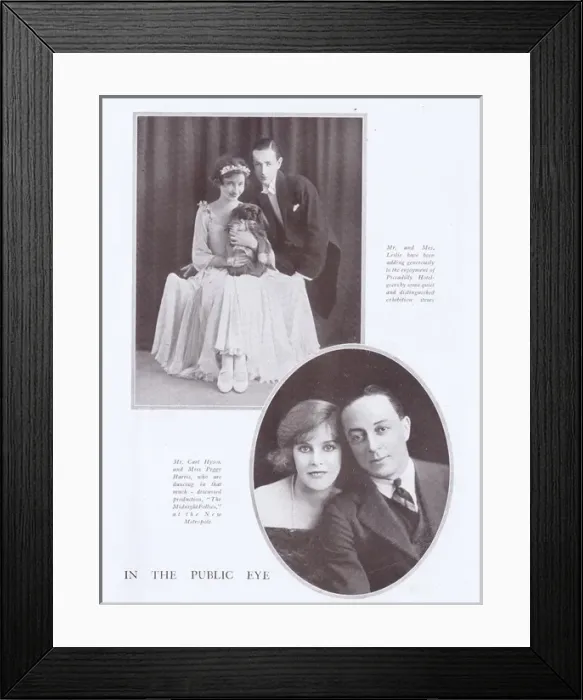 Framed Print : Portraits of exhibition dancers Mr & Mrs Leslie and Hyson an Framed Print : Portraits of exhibition dancers Mr & Mrs Leslie and Hyson an