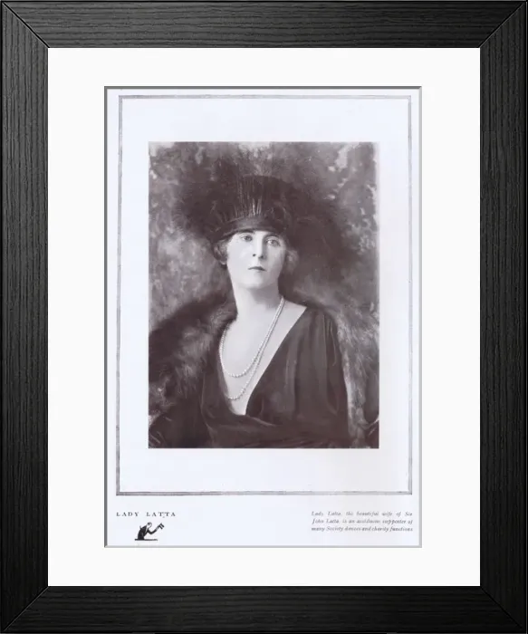 Framed Print : Portrait of Lady Latta, the wife of Sir John Latta, London Framed Print : Portrait of Lady Latta, the wife of Sir John Latta, London
