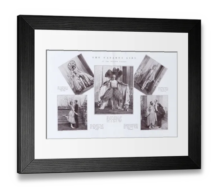 Framed Print : Scenes from The Cabaret Girl at Winter Garden Theatre, Londo Framed Print : Scenes from The Cabaret Girl at Winter Garden Theatre, Londo