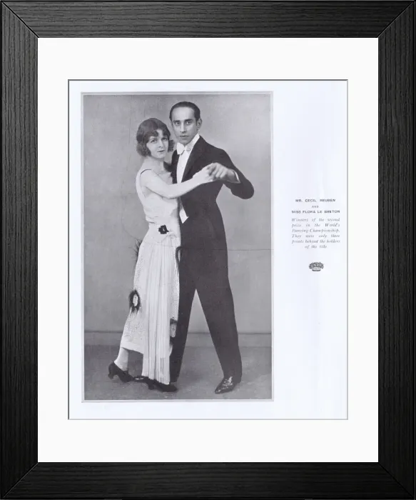 Framed Print : The dancers Cecil Reuben and Flora Le Breton, London, 1923 Framed Print : The dancers Cecil Reuben and Flora Le Breton, London, 1923