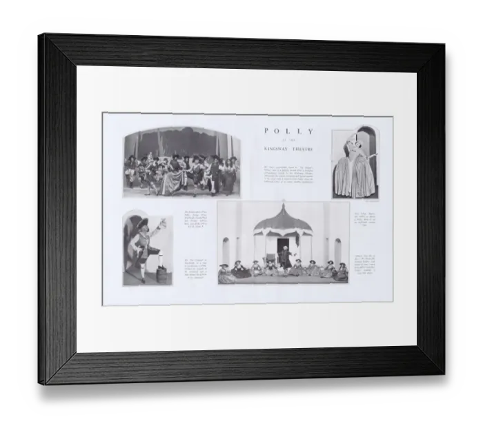 Framed Print : Scenes from the modern opera Polly at the Kingsway Theatre Framed Print : Scenes from the modern opera Polly at the Kingsway Theatre