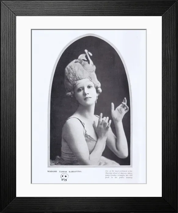 Framed Print : A portrait of Madame Tamar Karsavina Framed Print : A portrait of Madame Tamar Karsavina