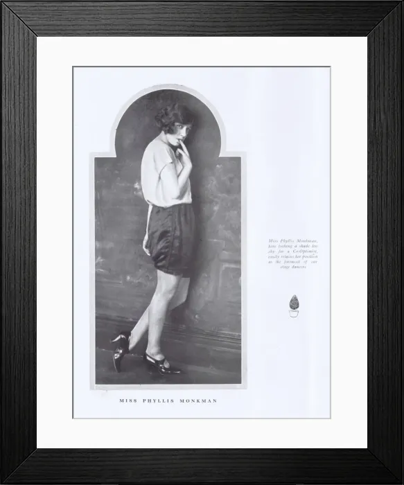 Framed Print : A study of Phyllis Monkman, appearing in the Co-optimists, L Framed Print : A study of Phyllis Monkman, appearing in the Co-optimists, L