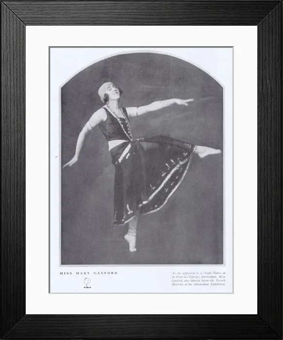 Framed Print : Mary Gayford as she appeared in the Snake Dance Framed Print : Mary Gayford as she appeared in the Snake Dance