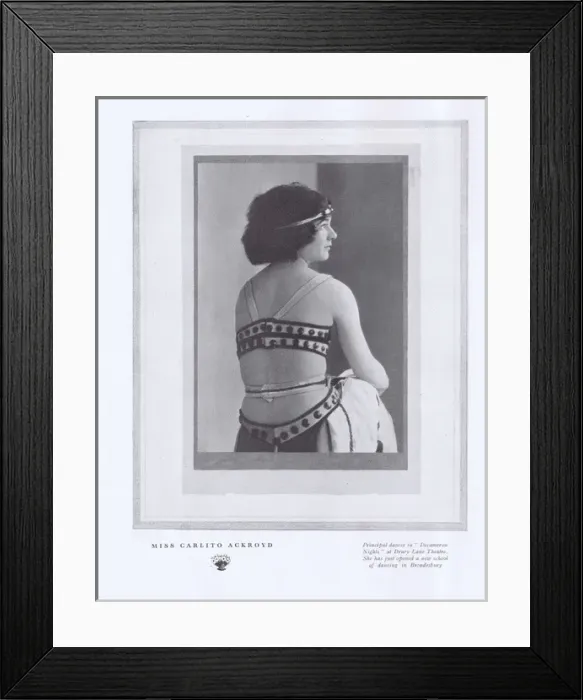 Framed Print : Portrait of Carlito Ackroyd, principal dancer in Decameron N Framed Print : Portrait of Carlito Ackroyd, principal dancer in Decameron N