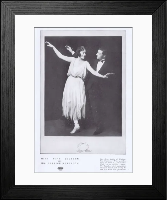 Framed Print : The dancers June Jourdon and Derrick Waterlow, London, 1923 Framed Print : The dancers June Jourdon and Derrick Waterlow, London, 1923