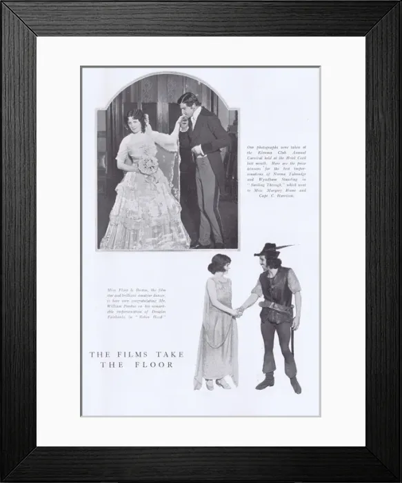 Framed Print : Two photographs from the Kinema Club Annual Carnival Framed Print : Two photographs from the Kinema Club Annual Carnival