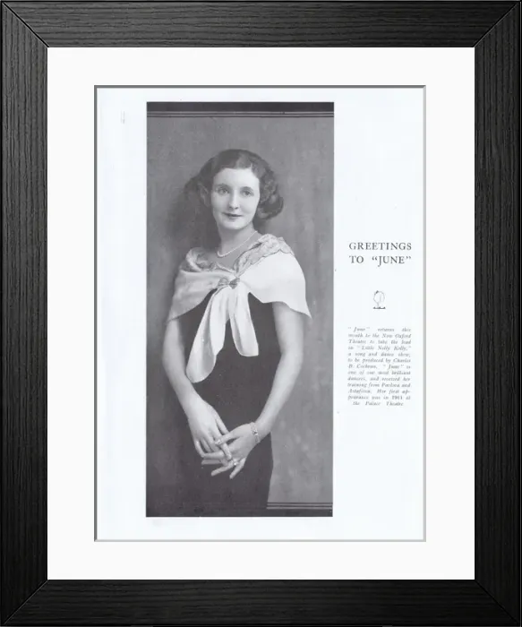 Framed Print : The actress June