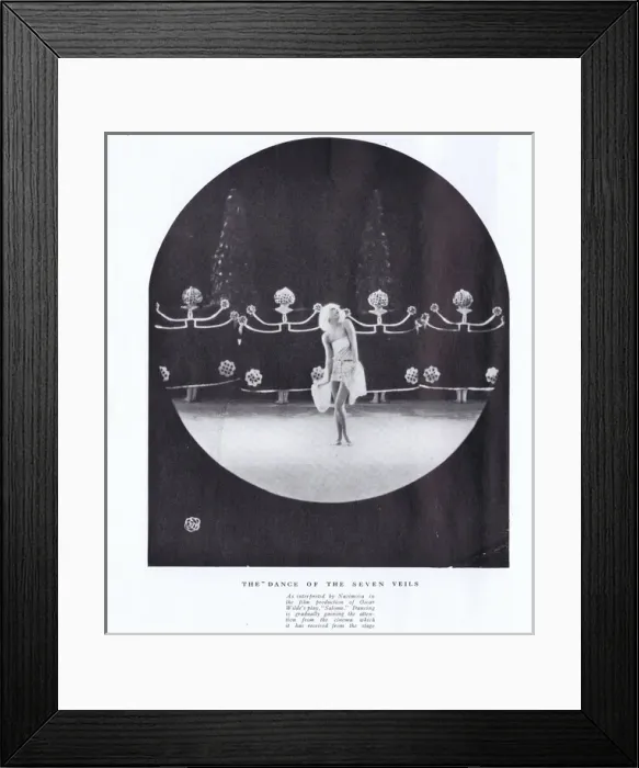 Framed Print : The American actress Nazimova in a scene from the movie Salo Framed Print : The American actress Nazimova in a scene from the movie Salo