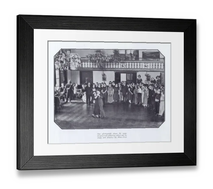 Framed Print : A gathering of professional dancers at the Holborn Restauran Framed Print : A gathering of professional dancers at the Holborn Restauran