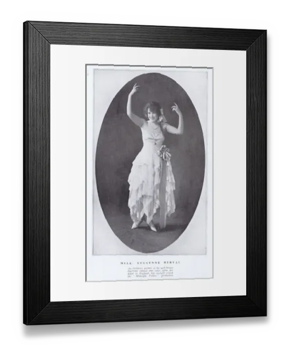 Framed Print : Lucyenne Herval, a well-known Parisian cabaret star Framed Print : Lucyenne Herval, a well-known Parisian cabaret star