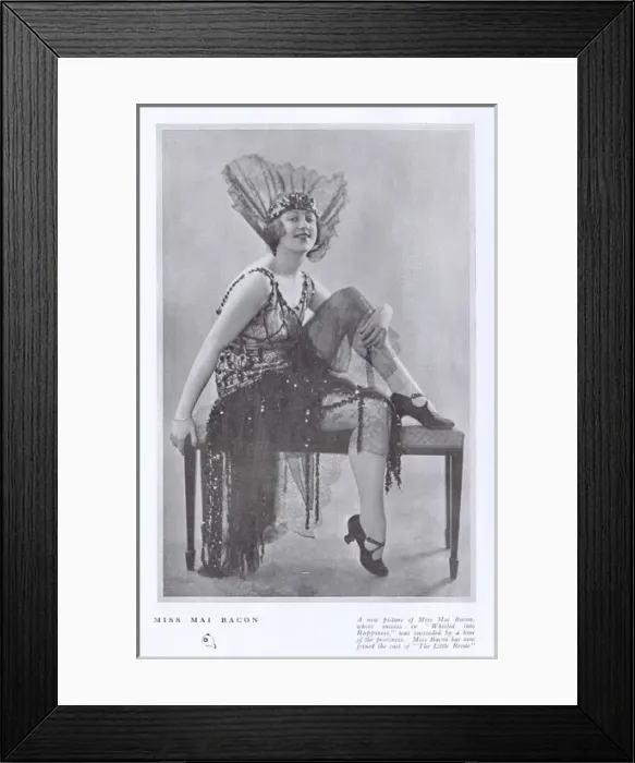 Framed Print : The actress Mai Bacon, London, 1924 Framed Print : The actress Mai Bacon, London, 1924