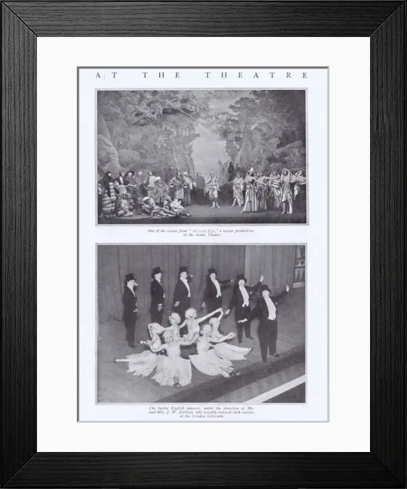 Framed Print : Almond Eye at the Scala Theatre and 12 J. W. Jackson English Framed Print : Almond Eye at the Scala Theatre and 12 J. W. Jackson English