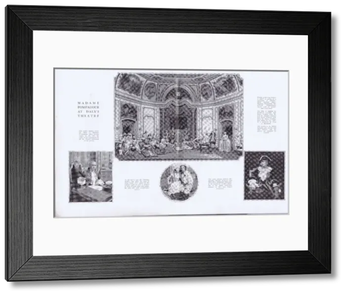 Framed Print : Scenes from Madame Pompadour at Dalys Theatre, London, 1924 Framed Print : Scenes from Madame Pompadour at Dalys Theatre, London, 1924