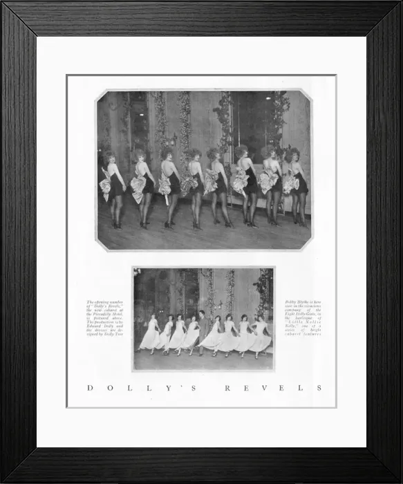 Framed Print : Two scenes from the inaugural cabaret show at the Piccadilly Framed Print : Two scenes from the inaugural cabaret show at the Piccadilly