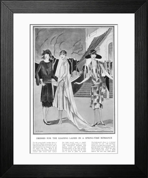 Framed Print : Bridal attire for the bride, bridesmaids and the brides moth Framed Print : Bridal attire for the bride, bridesmaids and the brides moth