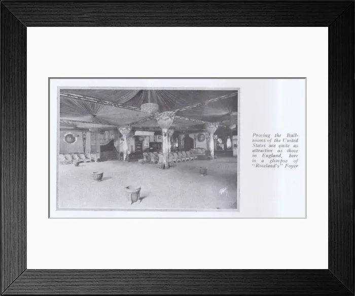 Framed Print : Foyer in the New York dancing establishment Roseland, 1924 Framed Print : Foyer in the New York dancing establishment Roseland, 1924