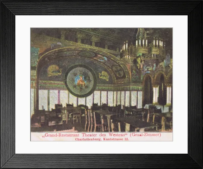 Framed Print : Interior view of the grand restaurant in the Theatre Des Wes Framed Print : Interior view of the grand restaurant in the Theatre Des Wes