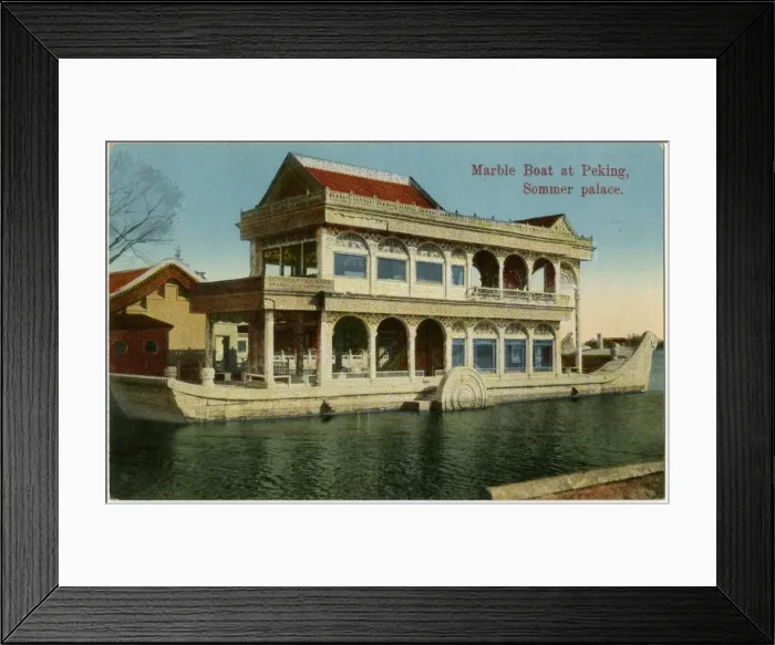Framed Print : The Marble Boat - Summer Palace - Beijing, China Framed Print : The Marble Boat - Summer Palace - Beijing, China
