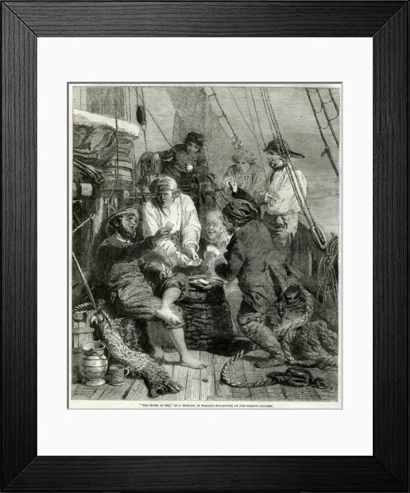 Framed Print : The storm at sea Framed Print : The storm at sea